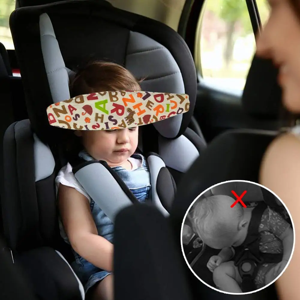 Baby Car Seat Head Support Soft Kids Auto Safety Seat head holder fixing band Sleep Nap Belt Interior Accessories Car Styling