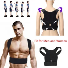 Aptoco New Men Women Adjustable Magnetic Posture Corrector Belt Braces Support Back Corrector Shoulder Plus Size