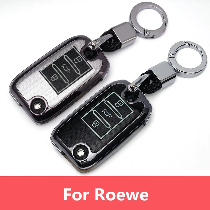luminous Car Remote key case for Roewe RX5 year for MG ZS 3 button key shell keychain car styling Concise Durable