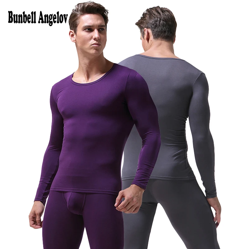 mens long underwear sets Mens Thermal Underwear Sets Male Winter Warm O-neck Underwear Suit Trousers Modal Man Thin Section Long Johns M-3XL 2017 cotton long underwear