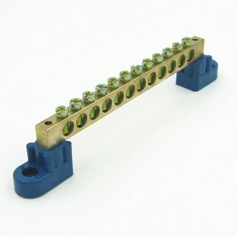copper wiring terminal 12 hole 12 bit copper Connector zero row grounding Wire Terminals X5in