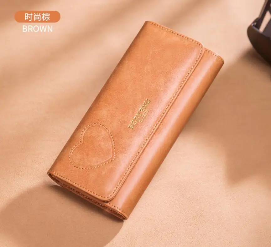 Высококачественный кошелек из искусственной кожи, женский длинный 2019, новый корейский кожаный бумажник с несколькими картами, винтажный