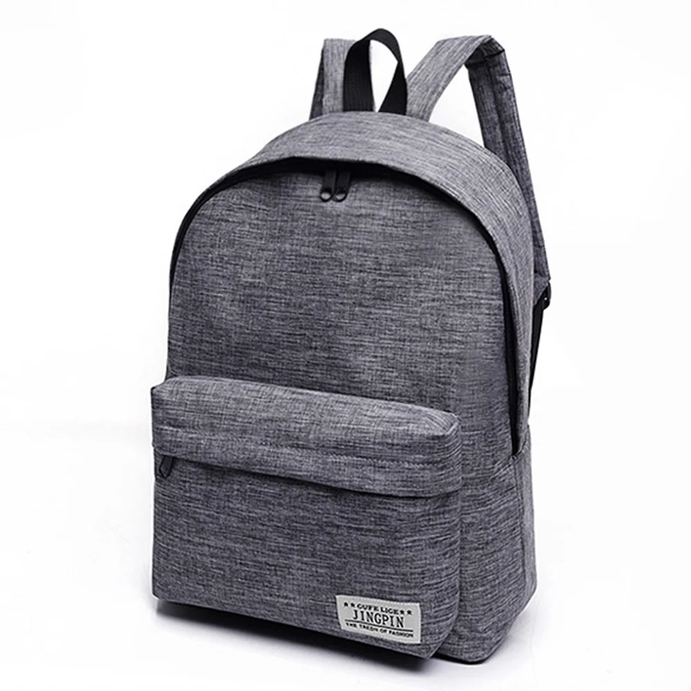 Men Male Canvas Black Backpack College Student School Backpack Bags for Teenagers Mochila Casual Rucksack Travel Daypack