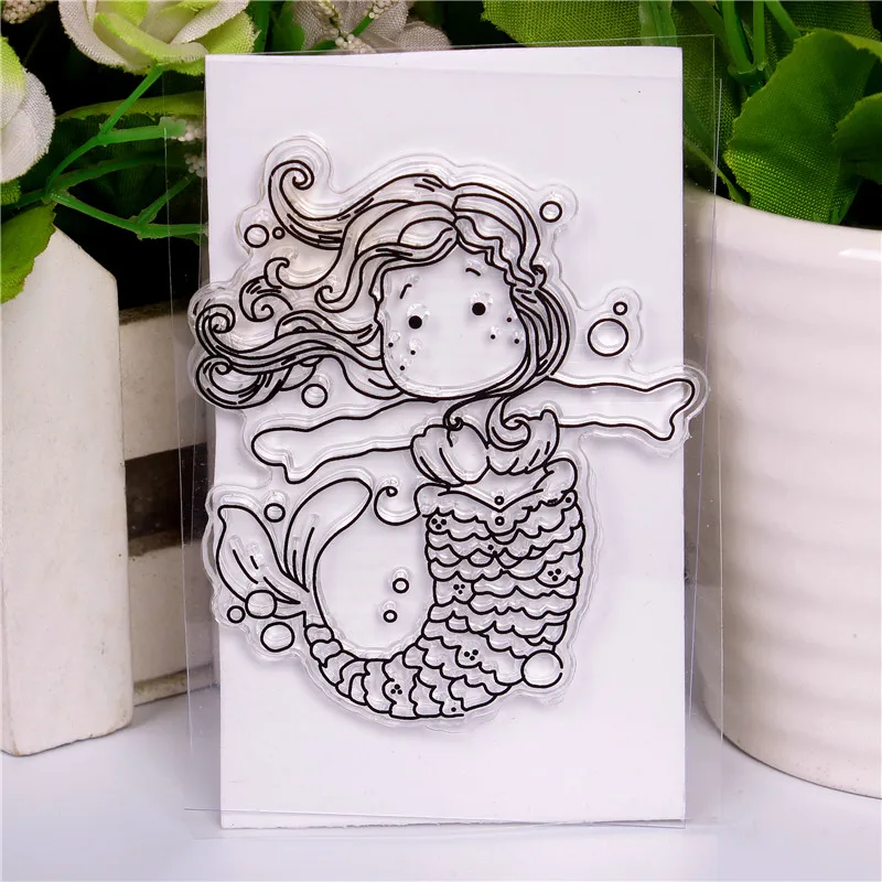 Rubber Silicone Clear Stamps for Scrapbooking Tampons Transparents Seal Background Stamp Card