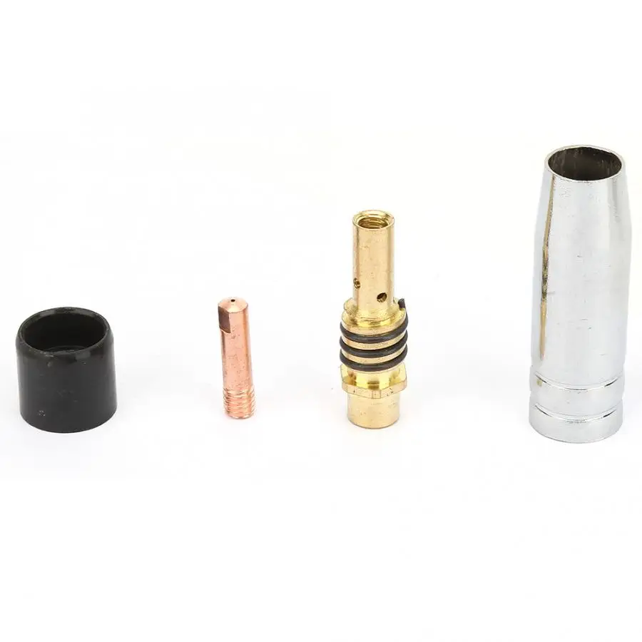 Head Attachment For Welding 24pcs Welding Torch Parts Contact Tip Gas Nozzle Tip Holder Swan Neck For Binzel 15AK Plastic