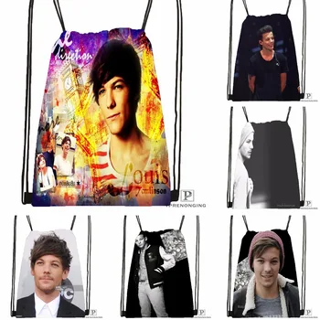 

Custom Louis Tomlinson Drawstring Backpack Bag Cute Daypack Kids Satchel (Black Back) 31x40cm#180531-03-09