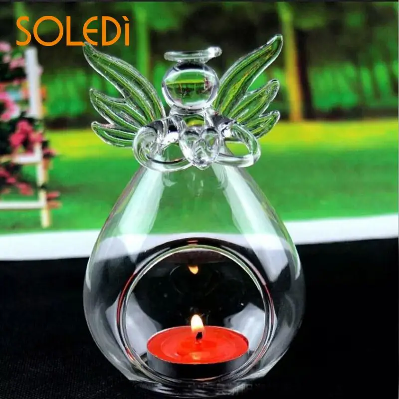 

Hanging Vase Vase Plant Bottle Glass Hydroponic Container Hanging Clear Terrarium Angel Wishing