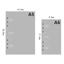 A5 A6 пуля повестки дня ежедневник filofax наполнитель внутренние страницы спирали 6 отверстий в горошек для девочек линии пустой Бумага Dokibook