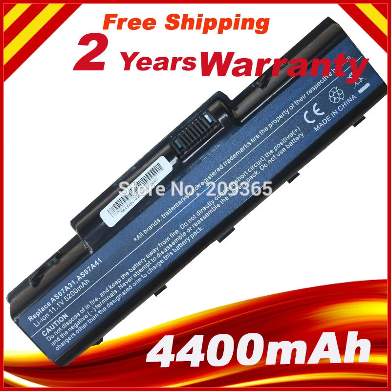 Аккумулятор для ноутбука Acer Aspire 5200 5536 5542 5737Z 5735G 5738 5740 AS07A51 AS07A71 AS07A31 4935 мАч|battery