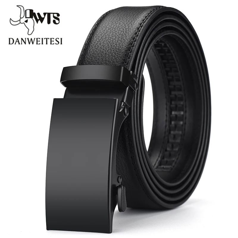 Кожаный ремень DWTS мужской с автоматической пряжкой|leather belt men|designer leather beltleather |