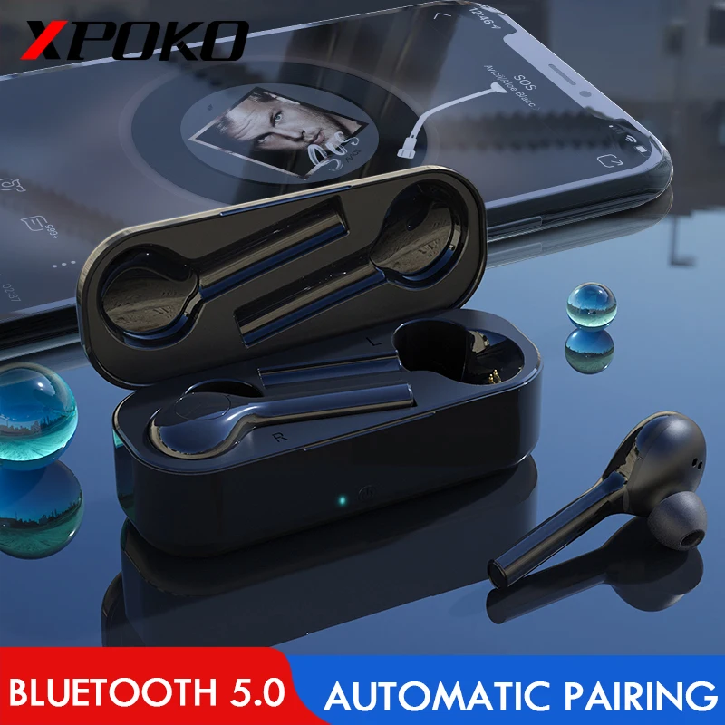 

TW08 Bluetooth 5.0 Earphone With Microphone TWS Wireless Headphones Bluetooth Headsets Handsfree Music Earbuds With Charging Box