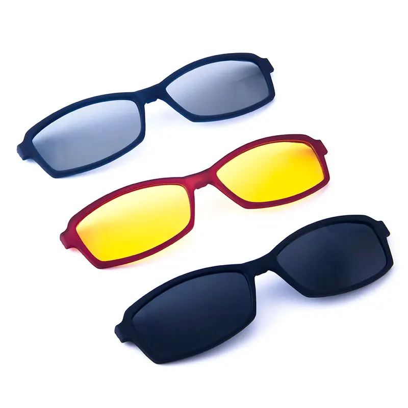Multi Function Glasses Including Ordinary Optical Frame, Non Polarized Clip on