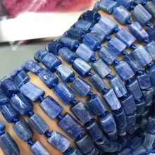 ICNWAY 7*10 мм натуральный драгоценный Камень Кианит кунцит Чароит колоннар свободные бусины DIY браслет ожерелье изготовление сережек ювелирные изделия 45 см