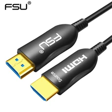 FSU HDMI Cable 4K 60Hz Fiber Optic HDMI Cable 2.0 2.0a 2.0b HDR HDCP2.2 for HDTV Box Projector PS4 Cable HDMI 10m 20m 30m 100m