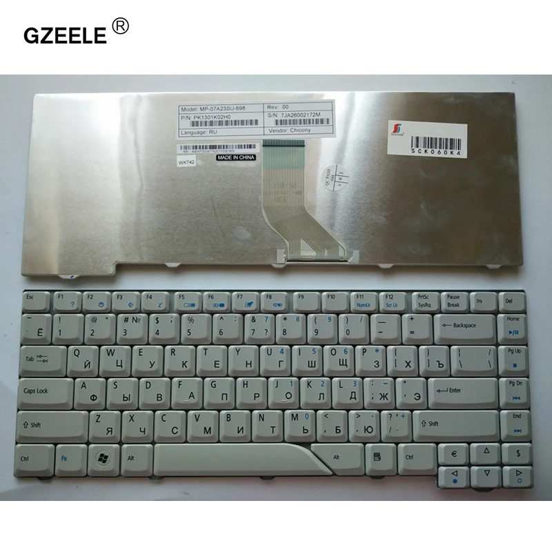 Клавиатура GZEELE для ноутбуков Acer Aspire Русская клавиатура 5520 5520G 5920 5920G 5920Z 5920ZG RU