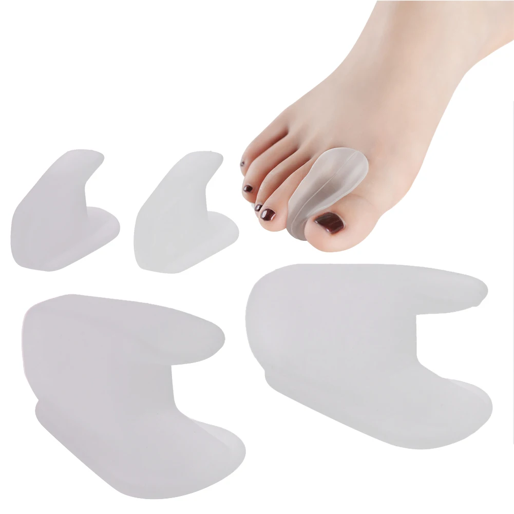 1 Pair Silicone Bone Thumb Orthotics Corrector Hallux Valgus Toe Separator Feet Care Thumb Orthotics Foot Care Tools 2017 S/L