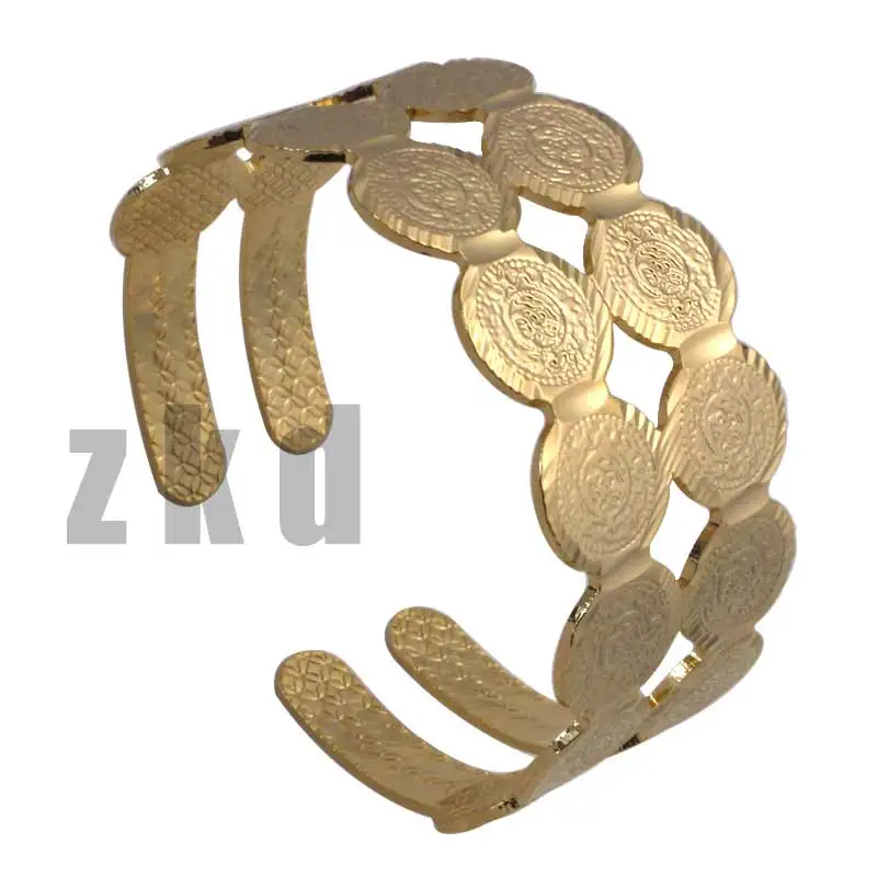 zkd copper muslim Arab Ancient Coin bracelet Turkey Coins (Can Open