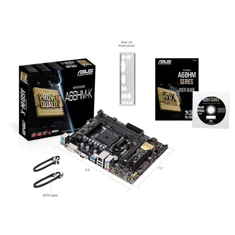 ASUS A68HM-K Socket FM2/FM2+ A68H Dual Channel DDR3 Micro ATX Motherboard