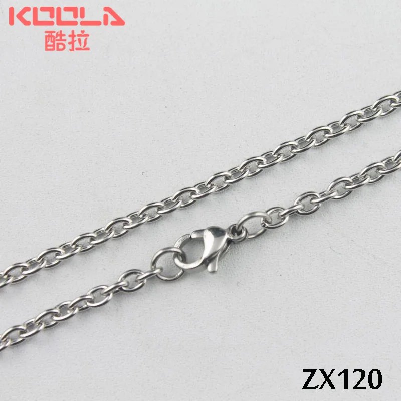 50 м нержавеющая сталь 3 мм открытым кольце Овальный Сеть ювелирных мужчина ожерелье цепи ZX120
