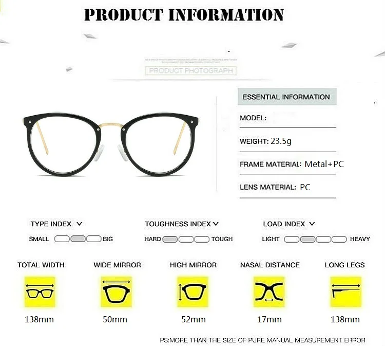 Ретро прозрачные очки в оправе для женщин Близорукость Оптические очки трендовые металлические очки Oculos De Grau прозрачные очки черная оправа