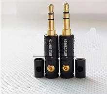 100pcs lot for shure 3 Pole 3 5mm Plug Male Headphone Jack 3 5 mm Audio Connector For 4mm Cable Adapter