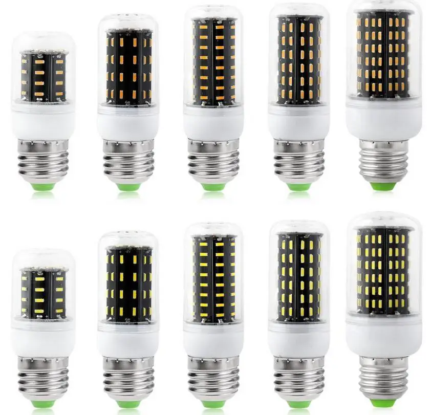 E27 E14 SMD 4014 светодиодный Кукуруза лампы 220 V 36 56 72 96 138 светодиодный s Замена лампы накаливания 40 Вт 60 Вт 80 Вт 100 Вт 120 Вт лампада светодиодные лампочки