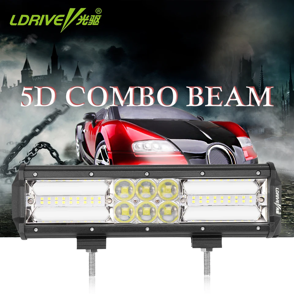 

LDRIVE 11" 210W LED Combo Light Bar Off Road Driving Fog Lights For UTB Jeep ATV UTV SUV Truck Pickup Boat Motorcycle Headlight