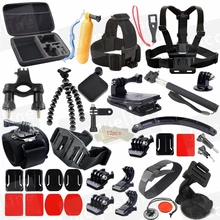 JACQUELINE for Accessories Set Mount Bundle Accessory Kit for Gopro hero HD 5 4/3/2/1 SJ4000 SJ5000 SJ6000 H9R H9 H9SE