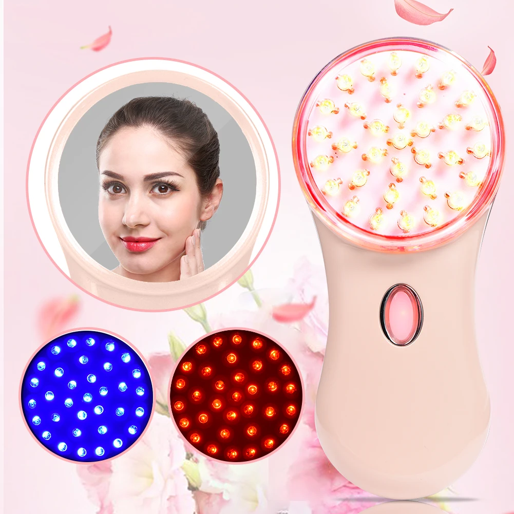 

LED Facial Skin Rejuvenation Ultrasonic Tightening Acne Removal Machine Anti Age Face Lifting Light Photon Therapy Skin Care
