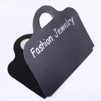 

Black Plastic Jewelry Card Earring Display 7x11.5cm 200pcs/lot Wholesale Jewelry Card Necklace Display Cards H071