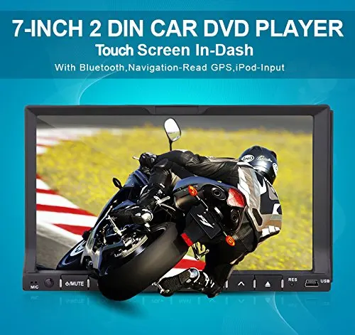 Discount New GPS Navigation Map + Back Camera +In Deck 7" Double 2 DIN Car CD/DVD Player Radio IPOD Navigation GPS Car Stereo PC USB/SD/B 2