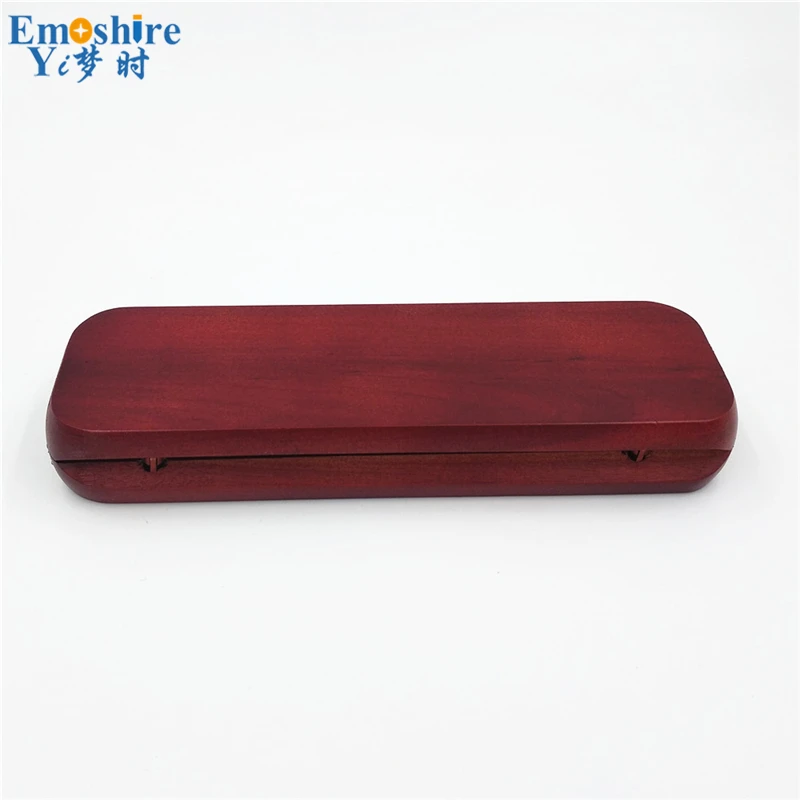 Emoshire Factory direct wooden double branch pen box boxery box popular new mahogany gift box custom (4)