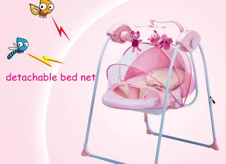 Утепленные стальная рама ребенка электрический кресло-качалка может успокоить ребенка спать предотвратить ребенка плевать молоко