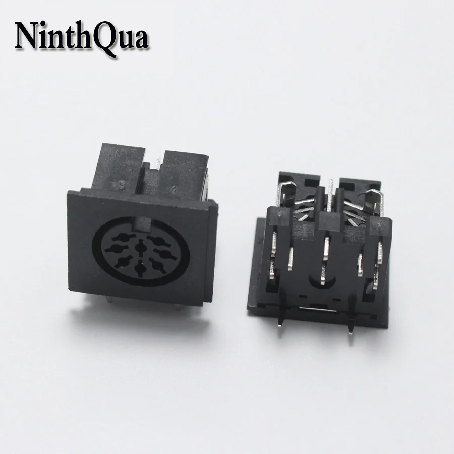 

1pcs DS 8P Female Jack Connector with Singal terminals PS2 8Pin DC Power Panel Mount Solder Chassis Adapter