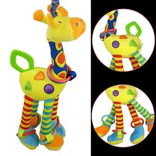 2016 Baby Pram Bed Bells Soft Hanging Toy Animal Handbells Infant Newborn Rattles Hot