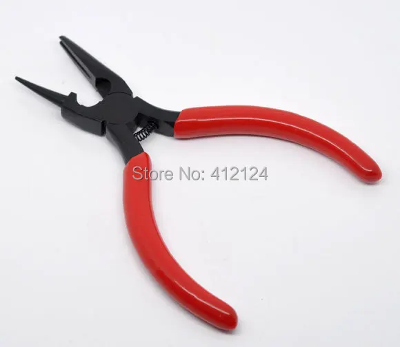 1Pc Round Nose and Concave Pliers Stainless Steel Beading Jewelry Tool 12.5cm