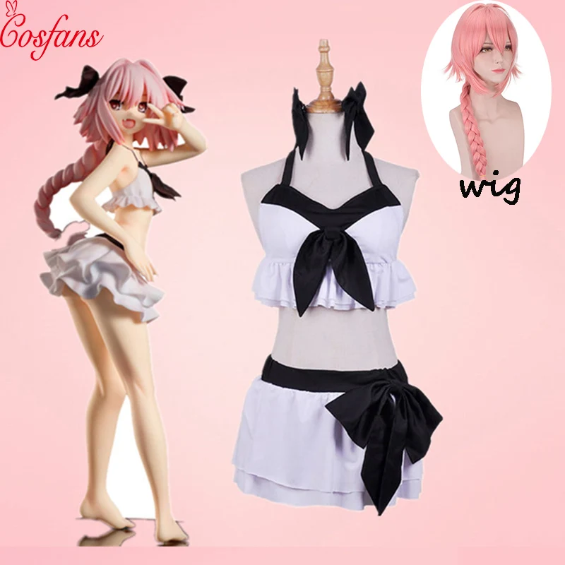 Fate Grand Order Apocrypha Astolfo Asutorufo бикини купальный костюм топы юбки наряд аниме костюмы