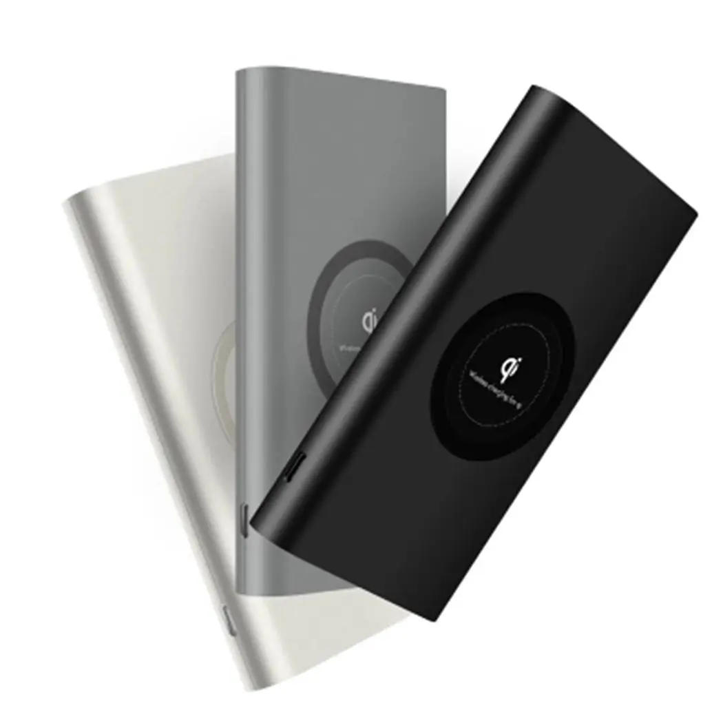 Беспроводное зарядное устройство 10000 мА/ч, зарядное устройство для мобильного телефона, внешнее портативное зарядное устройство для Xiaomi Mi, iPhone, samsung