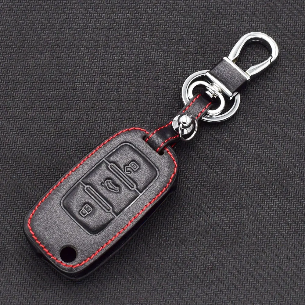 4 VW Volkswagen Jetta Golf 4 5 6 Polo Bora leather car key case cover