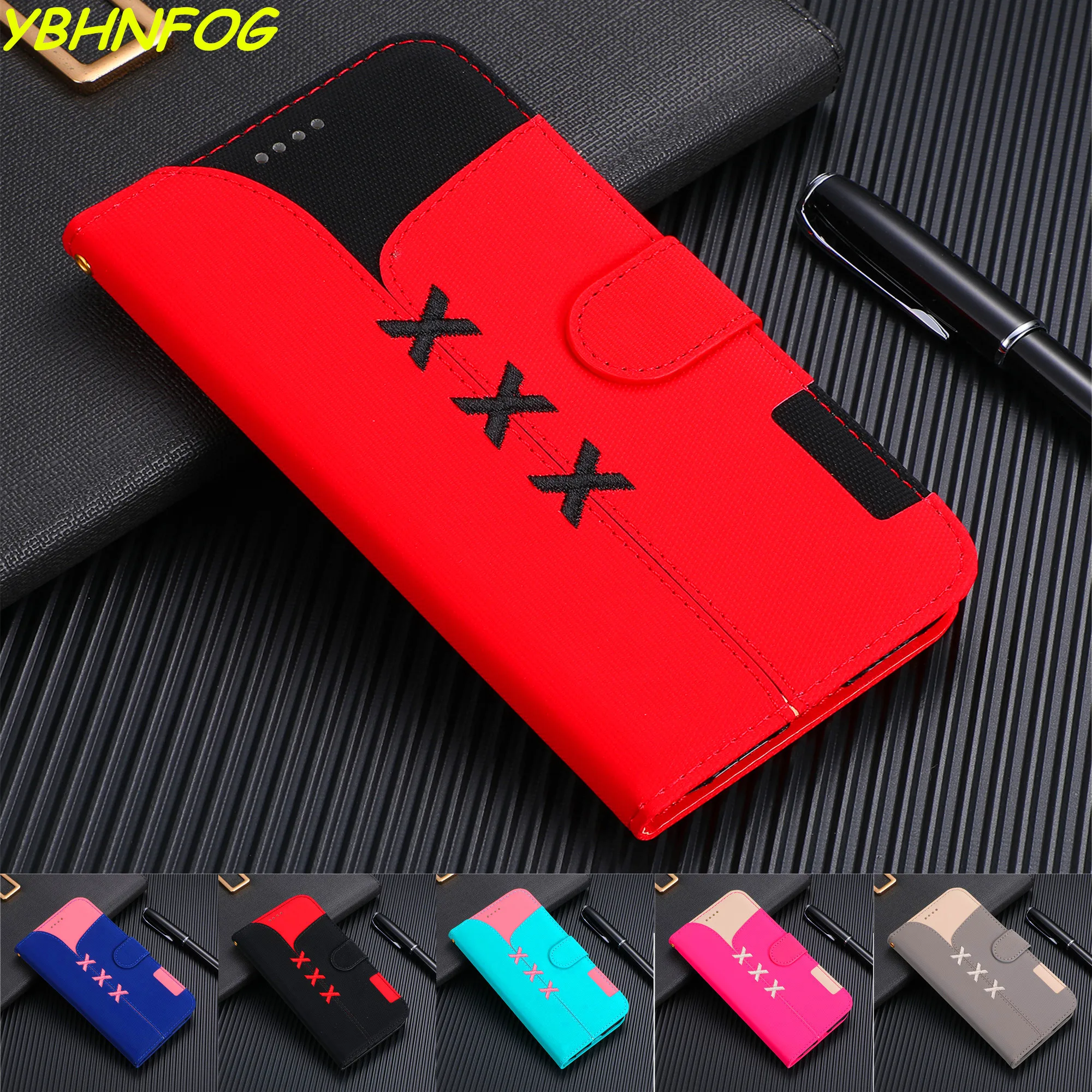 

Luxury PU Leather Wallet Case For Huawei Y5 Y6 Pro Y7 Prime 2018 Y9 2019 Honor 7A 7C 8A 8X 9 10 Lite Flip Cover Stand Bags Coque