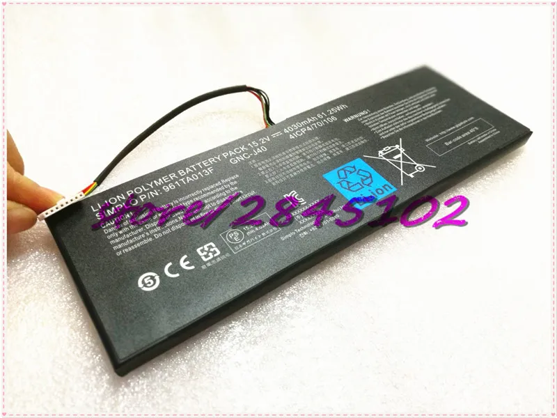15.2V 4030mAh 61.25Wh GNC J40 961TA013F Laptop Battery For