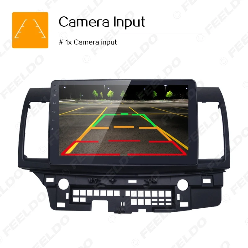 Perfect FEELDO 1Set 10inch Bigger HD Screen Android 6.0 Quad Core Car Media Player With GPS Navi Radio For  Mitsubishi Lancer EX#5269 17