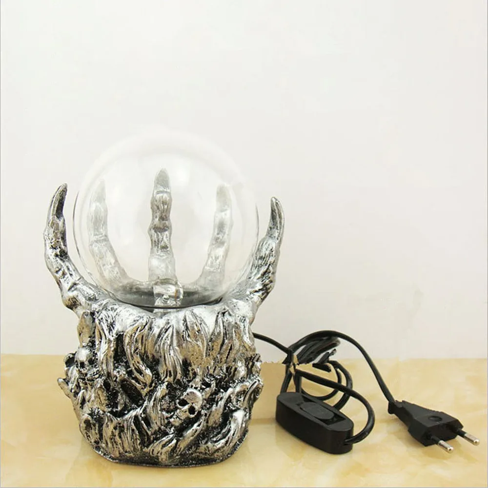 ICOCO, креативный скелет, ручной дизайн, электростатический ионный магический шар, сенсорный датчик, стеклянный светильник, декоративный шар