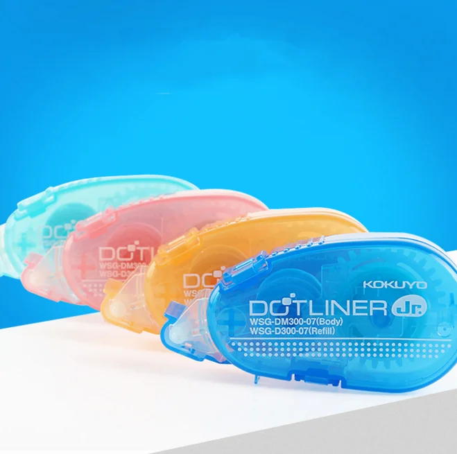 

2PC/set 8M Useful Mini Double Sided Adhesive Roller Tape Glue Dot Liner Petit Disposable Random Color