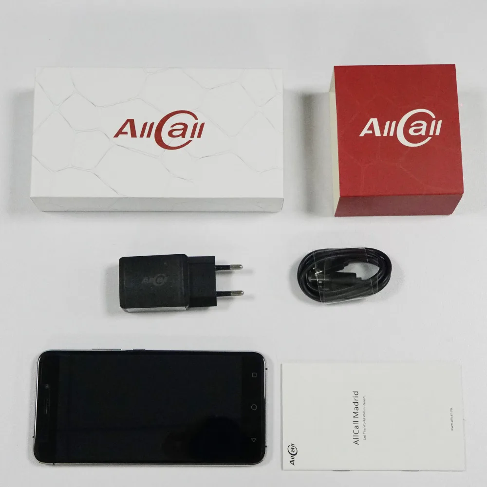 AllCall Мадрид смартфон с 5 дюймовым дисплеем четырёхъядерным процессором MTK6580 ОЗУ 1