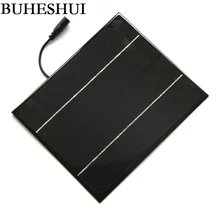 BUHESHUI 6W 12V Mono Solar Cell 5521DC Cable Mini DIY Solar Panel System For Battery Charger