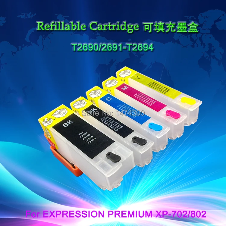 XIMO T2690 T2694 Empty Refillable Ink Cartridge T269XL With ARC Chip For EPSON XP 702 XP 802-in