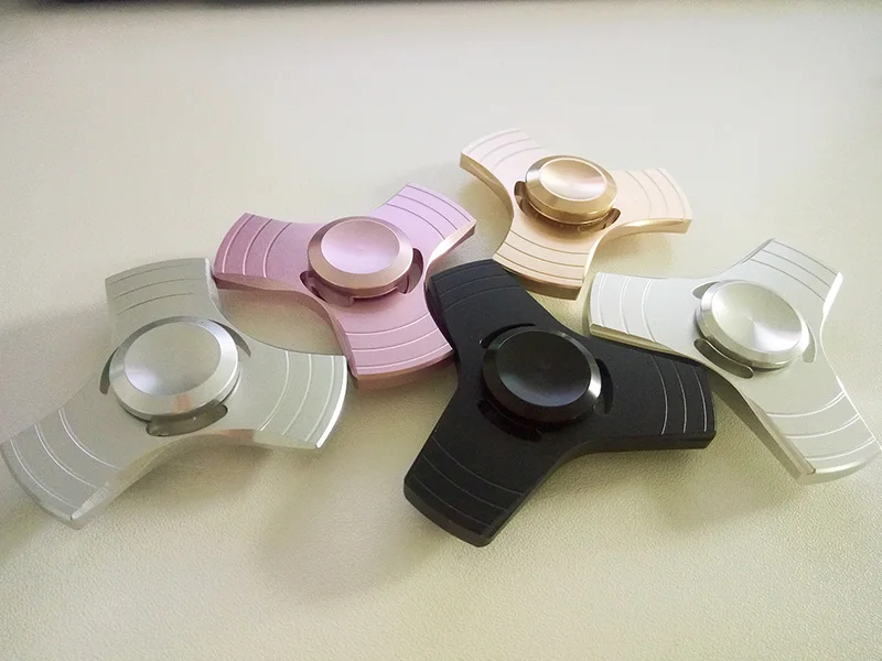 Rosiky Creative Fidget Spinner Hand Spinner Desk Anti Stress Finger Spin Spinning Top EDC Sensory Aluminum alloy Toy