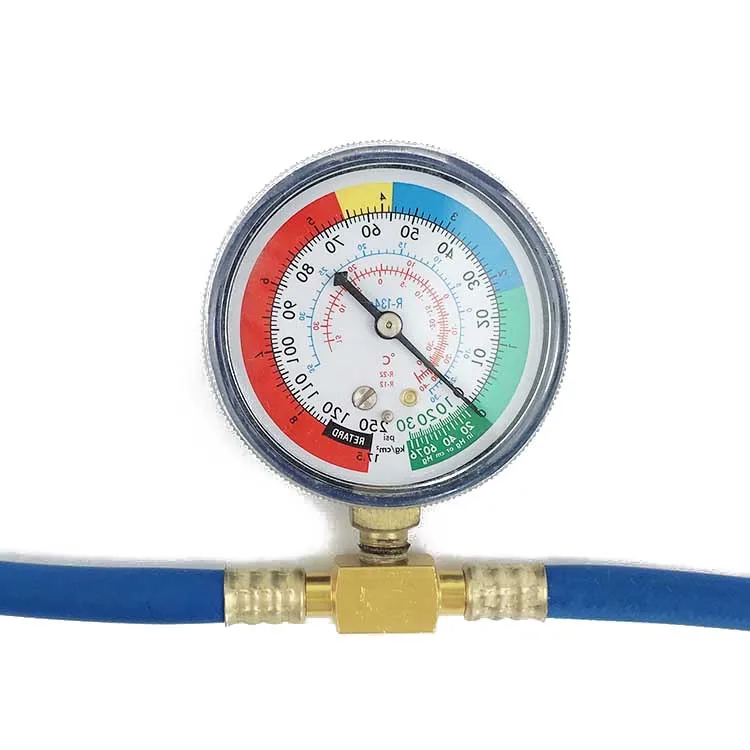 Buy 1pc Metal R134a Recharge Measuring Hose Pressure
