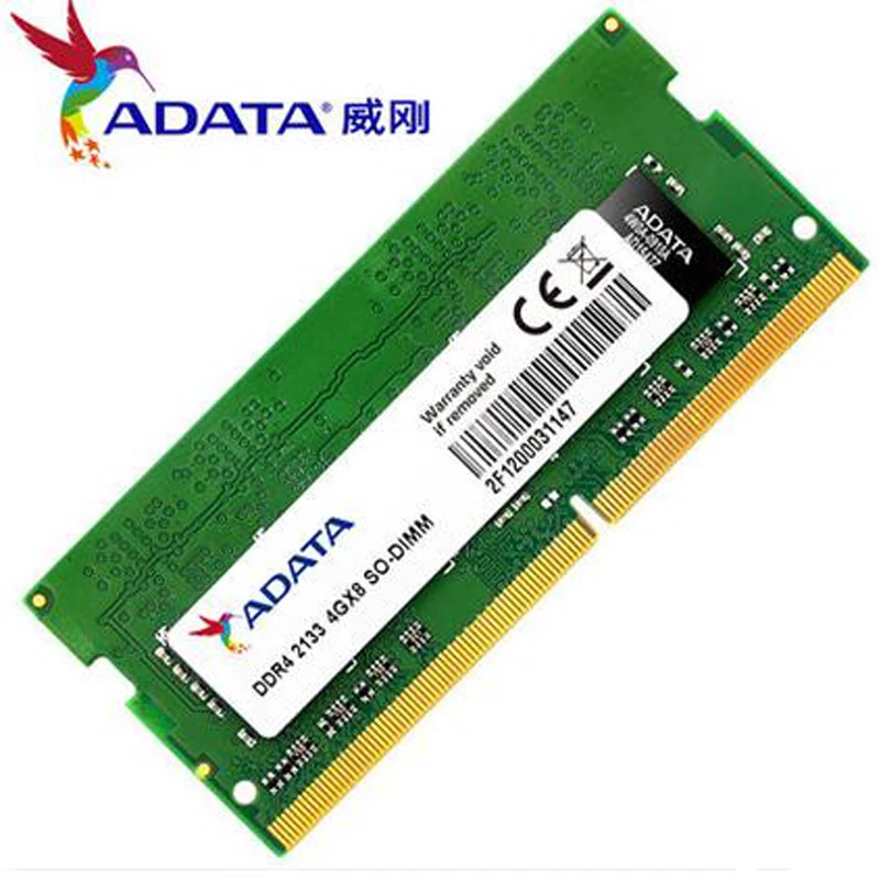 Для ноутбука ADATA 1 2 В 4 ГБ 8 DDR4 2133 МГц|Оперативная память| |